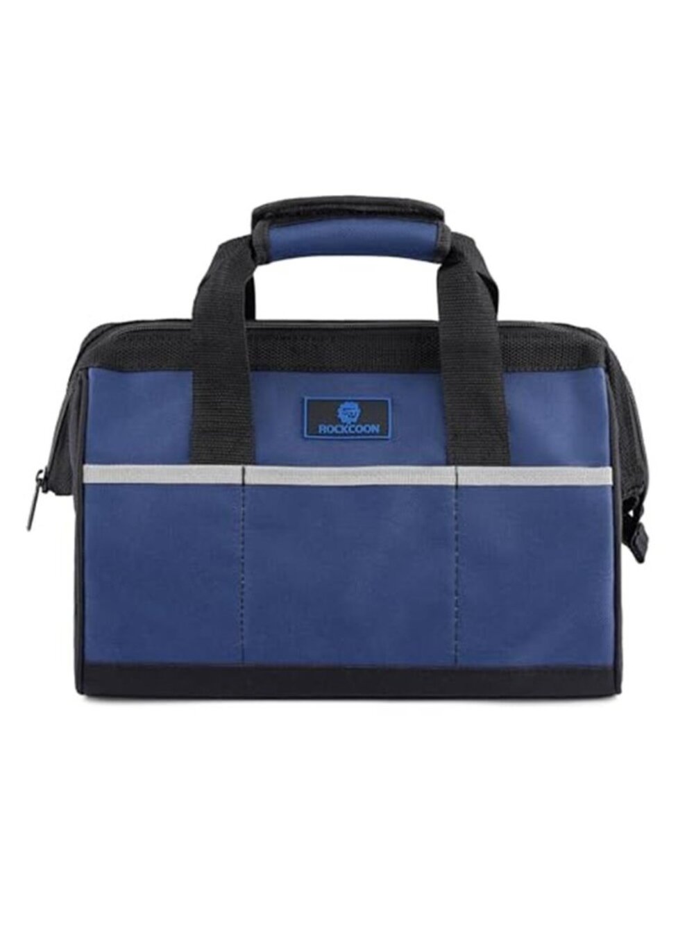 13 Inch Heavy Duty Waterproof Tool Bag Wide Mouth Oxford Nylon Blue Black